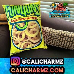 Brand New 24x18 Inch Funyuns Chips Soft Plush Pillow Flamin Hot